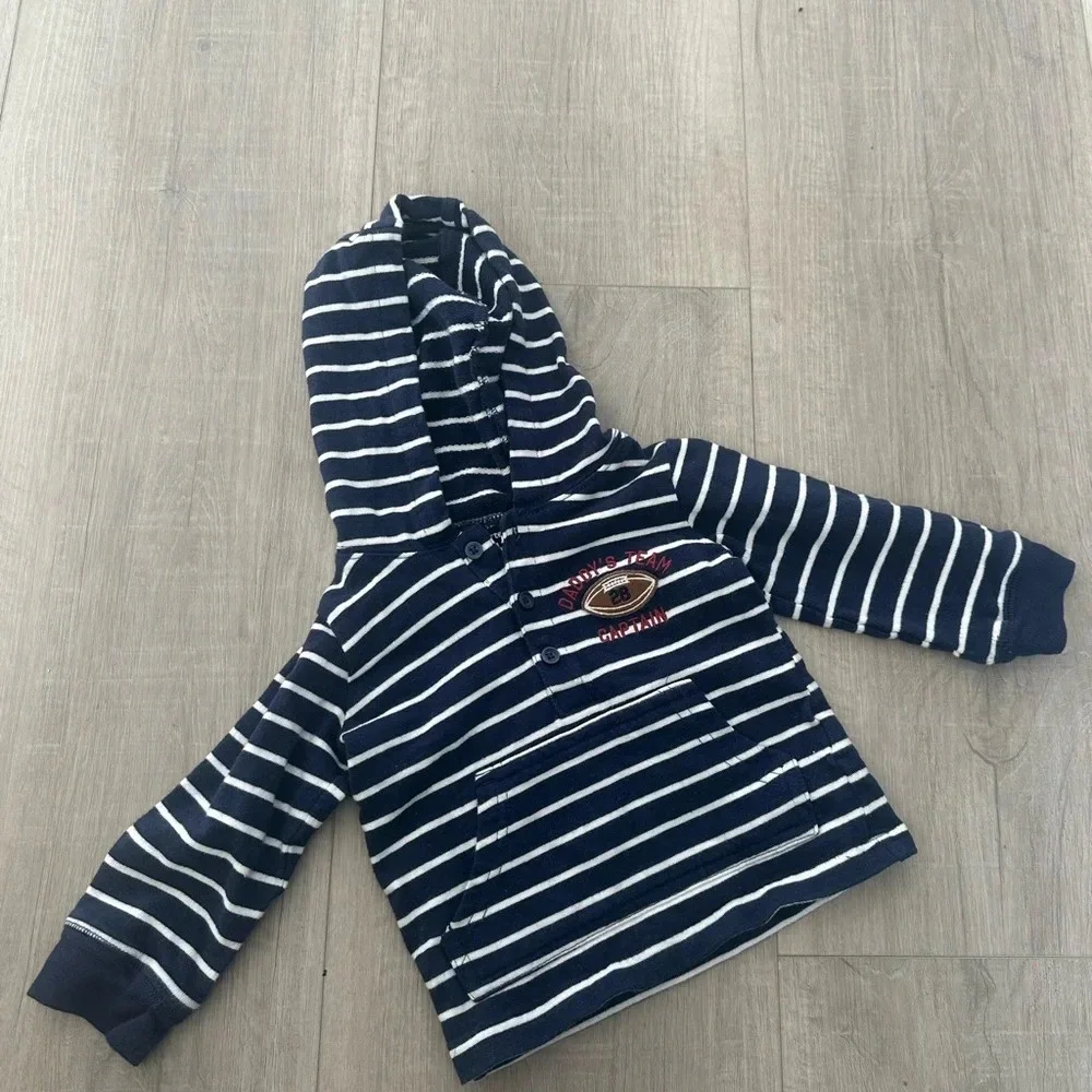 Boys Carters Dad and Football Hoodie size 12 months